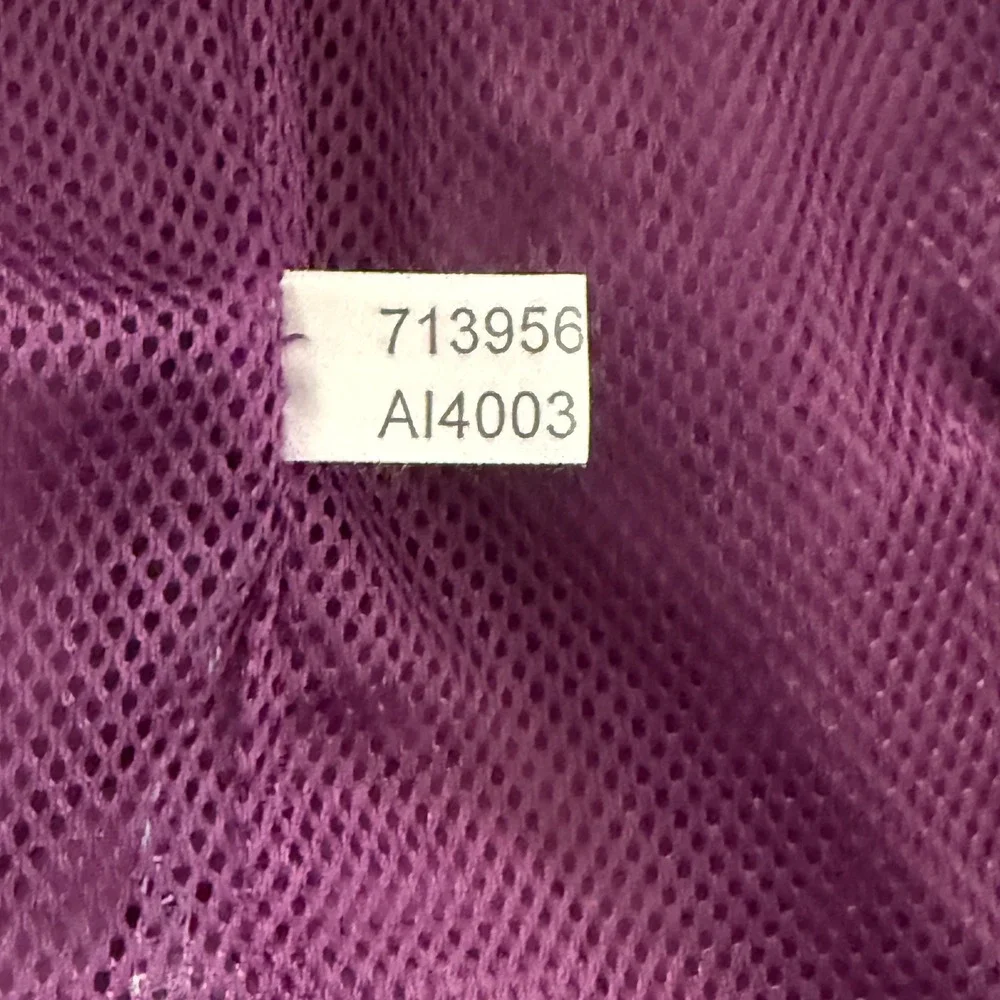 adidas‎ Vintage Y2K Windbreaker Girls L 14/16 Purple Blue 3-Stripe Colorblock